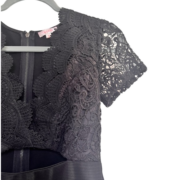 Luxxel Small Black Cut Out Lace Dress - Picture 5 of 13
